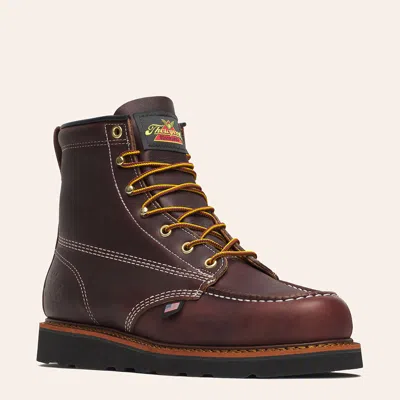 Thorogood Men's American Heritage Black Walnut Moc Toe Work Boots In Brown