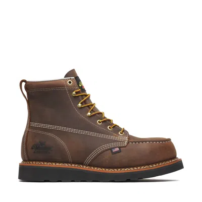 Thorogood Men's Crazy Horse Western Steel Toe Work Boots In Tan In Brown