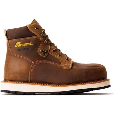Thorogood Men's Iron River Series 6" Composite Toe Waterproof Work Boot In Crazyhorse In Brown