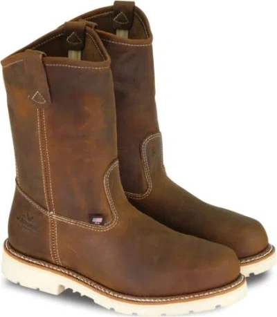 Pre-owned Thorogood Mens American Heritage – 11" Trail Crazyhorse Safety Toe – Pull-on...