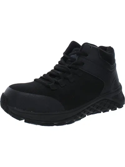 Thorogood Mens Slip Resistant Manmade Work & Safety Shoes In Black