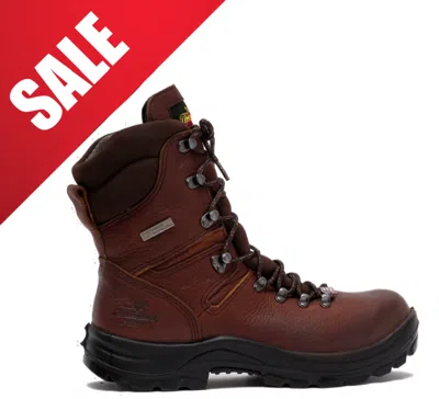 Pre-owned Thorogood Omni 8" Eh Waterproof Brown Leather Work Boots 814-3268 Usa Made