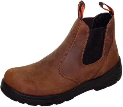 Pre-owned Thorogood Thoro-flex 6” Slip On Composite Toe Work Boots For Men - Premium... In Trail Crazyhorse