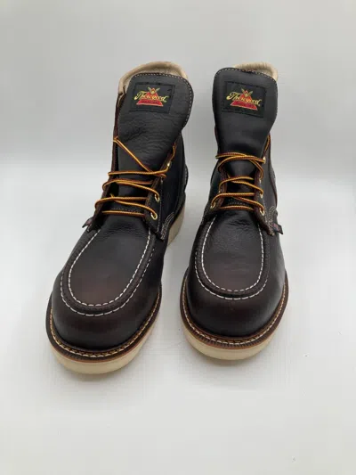 Pre-owned Thorogood Work Boots, , Men's 6" Leather Waterproof Steel Toe Brown, 804-3600