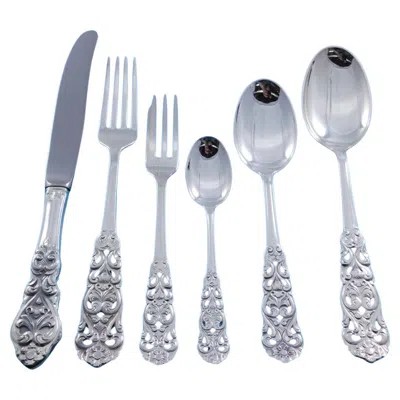 Pre-owned Thorvald Marthinsen Valdres By Marthinsen Norway 830 Silver Flatware Set Service 56 Pieces Luncheon