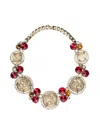 Emporio Armani Brass Necklace In Metallic