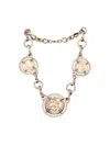 Thot Gioielli Brass Necklace Accessories In Grey