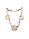 Thot Gioielli Brass Necklace Accessories In Grey