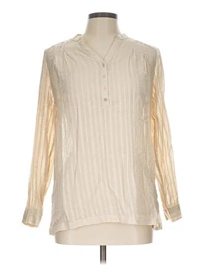 Pre-owned Thought Long Sleeve Blouse In Ivory