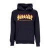 Thrasher Godzilla Flame Hood Men's Hoodie Black/yellow In Black/yellow