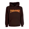 Thrasher Men's Burn It Down Hoodie Dark Chocolate In Dark Chocolate