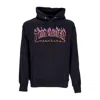 Thrasher Men's Double Flame Neon Hood Sweatshirt Black/neon In Black/neon