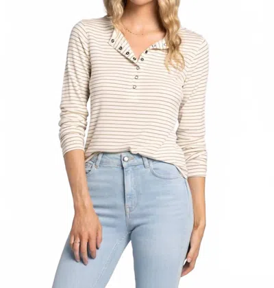 THREAD & SUPPLY ADDIE STRIPE TOP IN TOFU