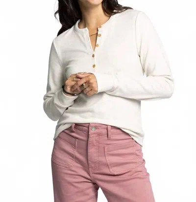 Thread & Supply Aeris Long Sleeve Top In Ivory In White