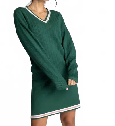 Thread & Supply Alexis Sweater In Kelly Green Pink In Multi