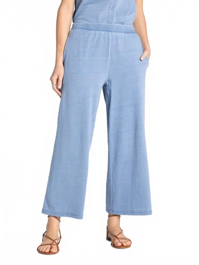 Thread & Supply Allium Wide-leg Pants In Light Denim Blue In Brown