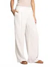 Thread & Supply Anastasia Linen Blend Wide Leg Pants In White