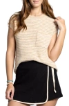 Thread & Supply Andie Short Sleeve Sweater In Sand