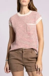 Thread & Supply Andie Short Sleeve Sweater In Brown