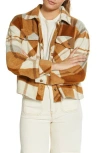 Thread & Supply Auria Jacket In Gold Amber Plaid