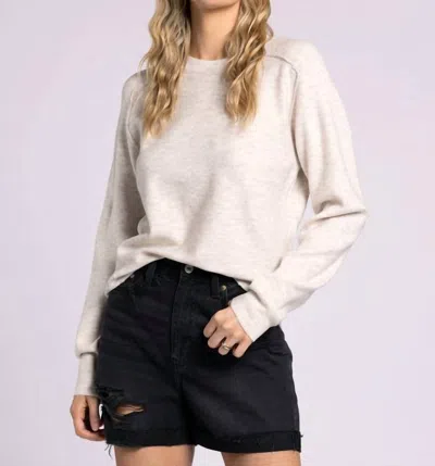 Thread & Supply Barrett Sweater In Heather Parchment In Multi