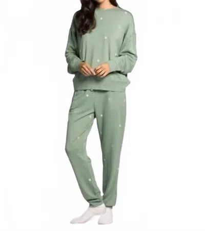 Thread & Supply Belle Pajama Set In Sage In Green