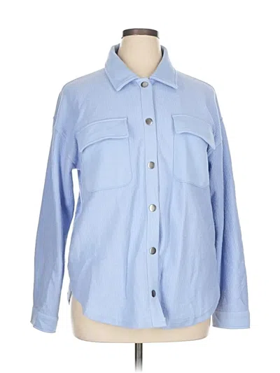 Pre-owned Thread & Supply Blazer Jacket In Blue