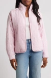 Thread & Supply Box Quilted Zip Jacket In Pink