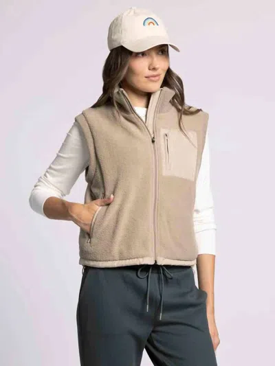 Thread & Supply Bretta Vest In Tan/brown In Multi