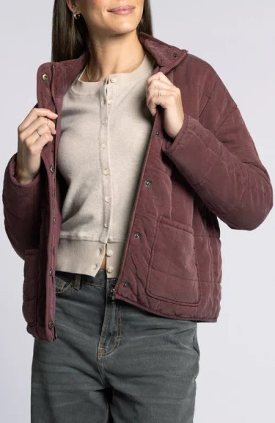 Thread & Supply Brina Quilted Jacket In Purple