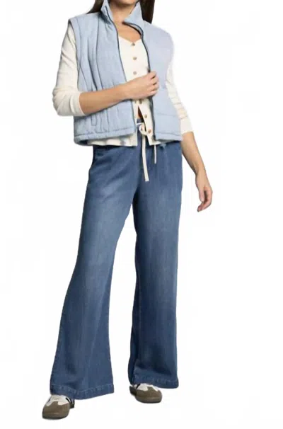 Thread & Supply Brina Vest In Light Denim In Blue
