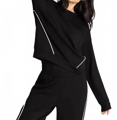 Thread & Supply Britney Long Sleeve Top In Black