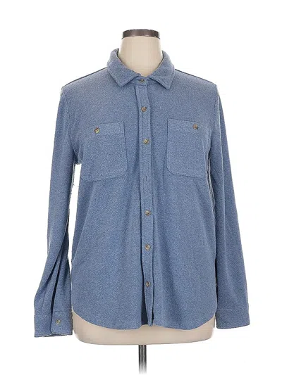 Pre-owned Thread & Supply Cardigan Sweater In Blue