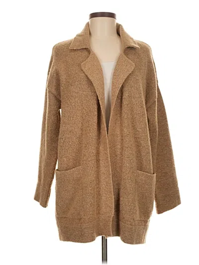 Pre-owned Thread & Supply Cardigan Sweater In Brown