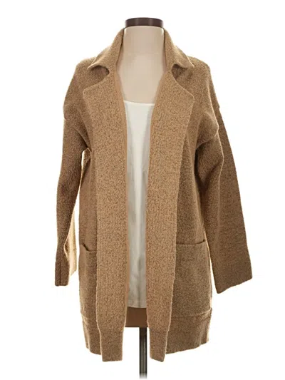 Pre-owned Thread & Supply Cardigan Sweater In Brown