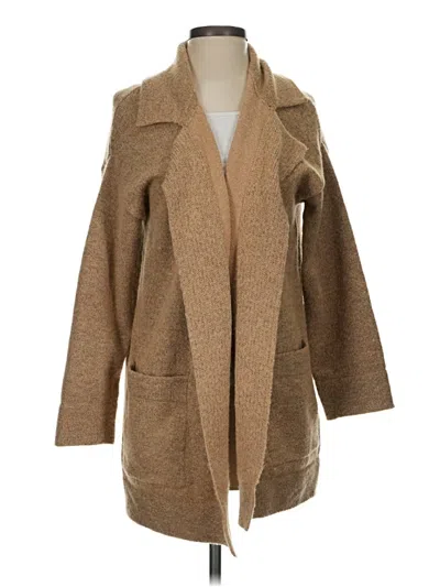 Pre-owned Thread & Supply Cardigan Sweater In Brown