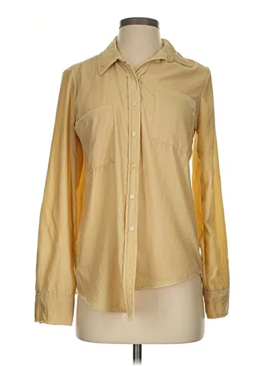 Pre-owned Thread & Supply Cardigan Sweater In Gold