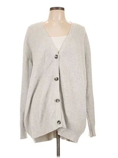 Pre-owned Thread & Supply Cardigan Sweater In Gray