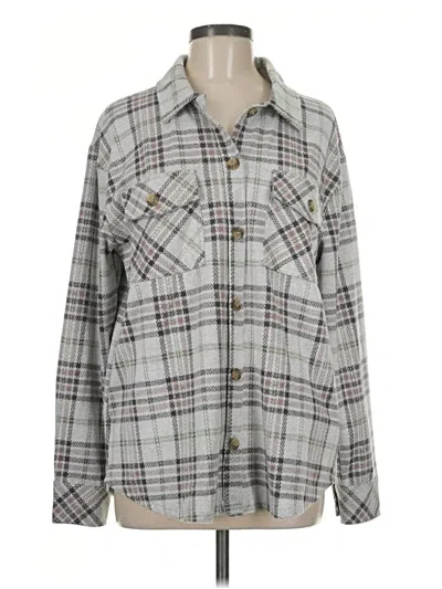 Pre-owned Thread & Supply Cardigan Sweater In Gray