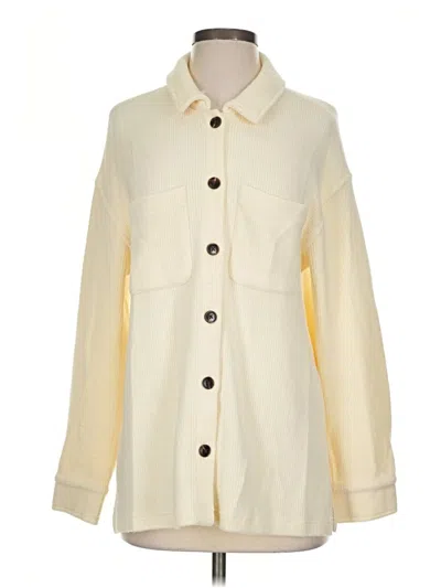 Pre-owned Thread & Supply Cardigan Sweater In Ivory