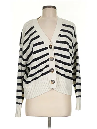 Pre-owned Thread & Supply Cardigan Sweater In Ivory