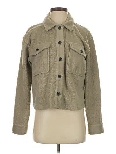 Pre-owned Thread & Supply Cardigan Sweater In Tan