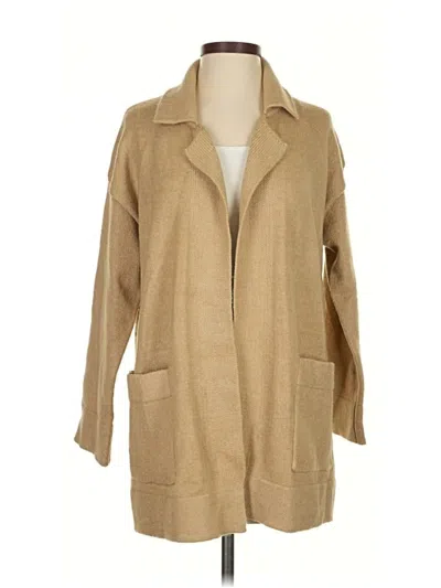 Pre-owned Thread & Supply Cardigan Sweater In Tan
