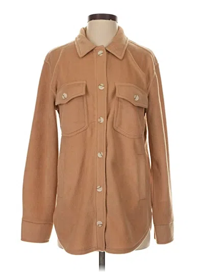 Pre-owned Thread & Supply Cardigan Sweater In Tan
