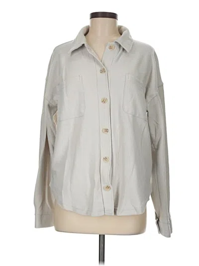 Pre-owned Thread & Supply Cardigan Sweater In Tan