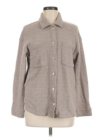 Pre-owned Thread & Supply Cardigan Sweater In Tan