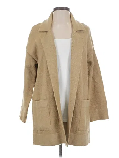 Pre-owned Thread & Supply Cardigan Sweater In Tan