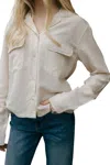 Thread & Supply Casey Shirt In Bone In Beige