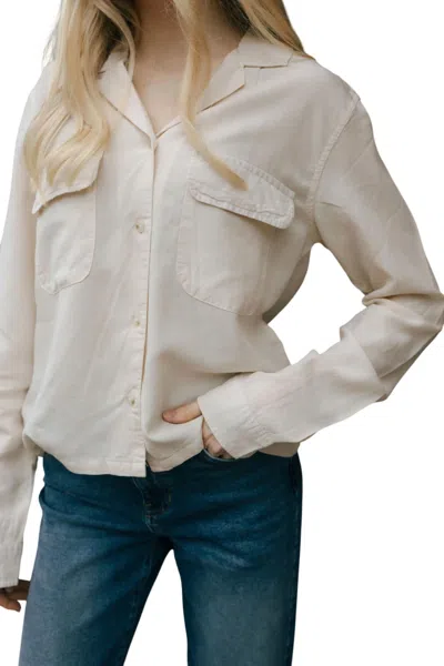Thread & Supply Casey Shirt In Bone In Beige
