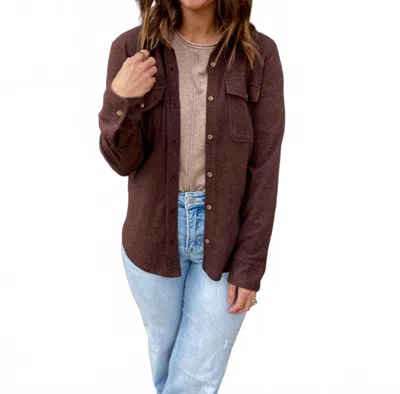 Thread & Supply Cassian Long Sleeve Shirt In Coffee Bean In Brown